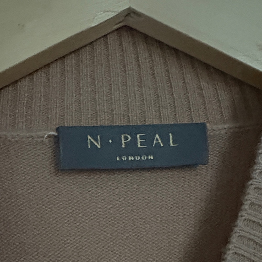 N PEAL Women’s Brown Long Sleeve 100% Cashmere Sweater, Fits XS/S - Picture 4 of 6